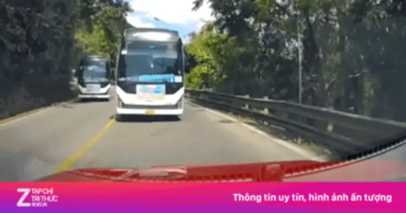 Công an Lâm Đồng xử phạt hai tài xế vượt ẩu từ clip người dân cung cấp