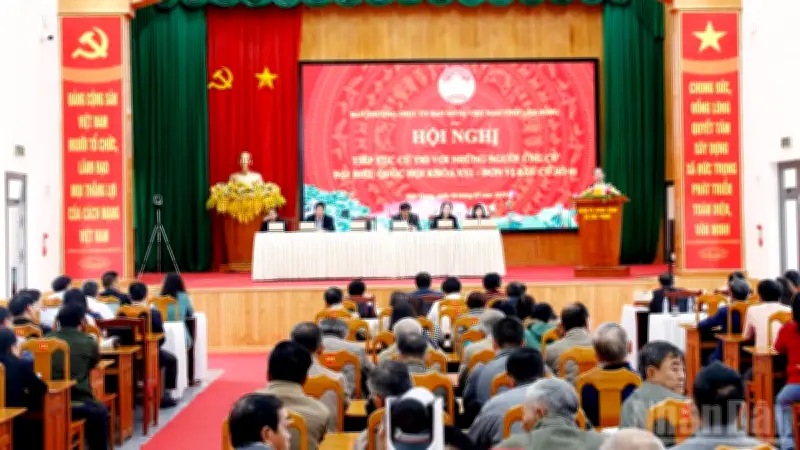 Lâm Đồng tổ chức hội nghị tiếp xúc cử tri trực tiếp và trực tuyến cho ứng cử viên Quốc hội