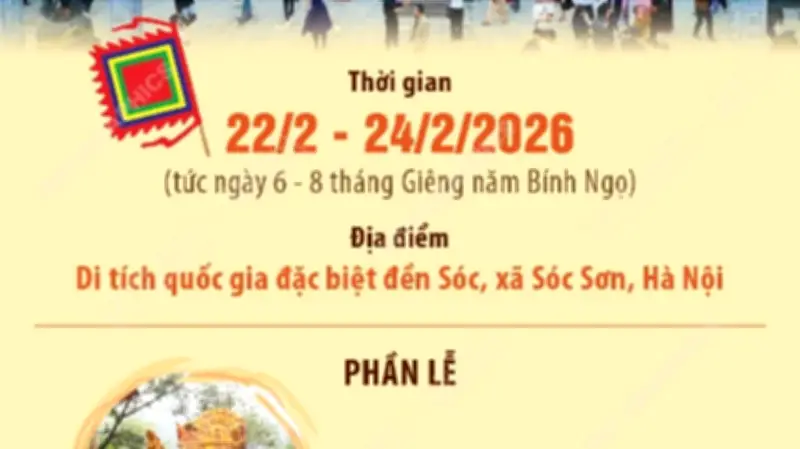 Lần đầu tiên có tour đêm và chương trình nghệ thuật tại Lễ hội Giỗ Tổ đền Sóc