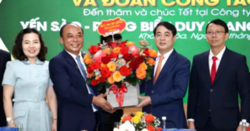 Lãnh đạo Khánh Hòa thăm, động viên doanh nghiệp yến sào - rong biển đầu năm Bính Ngọ