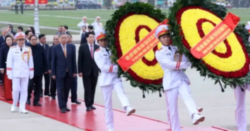 Lãnh đạo Đảng, Nhà nước viếng Lăng Chủ tịch Hồ Chí Minh nhân Tết Bính Ngọ 2026