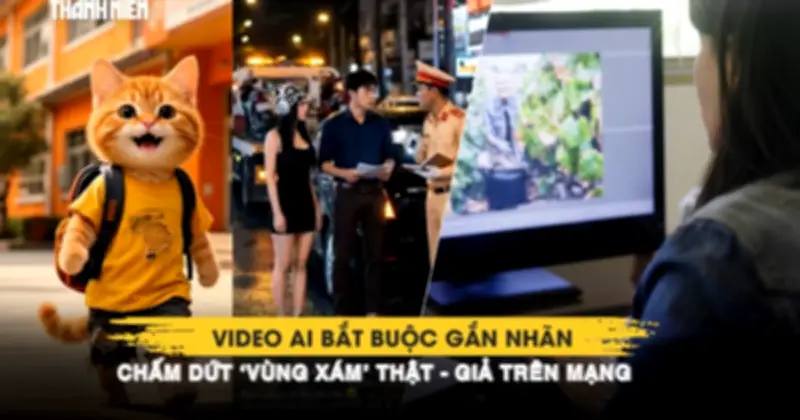 Luật mới yêu cầu gắn nhãn nội dung AI, chấm dứt 'vùng xám' thật - giả trên mạng