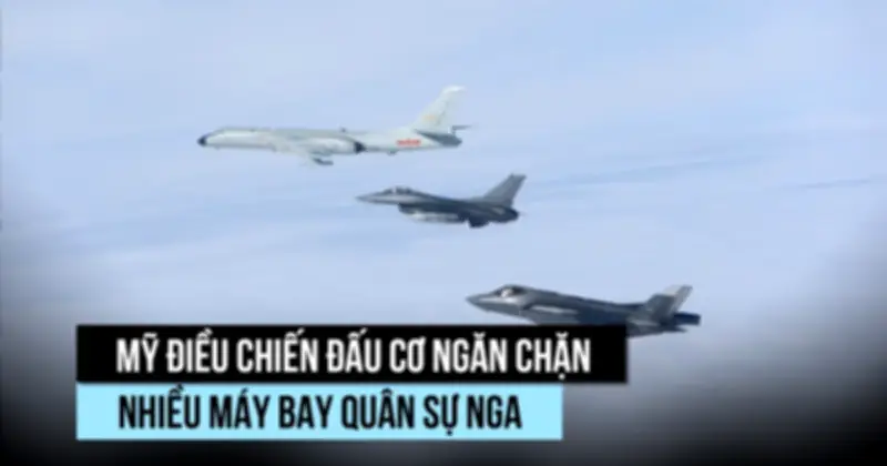 Mỹ triển khai chiến đấu cơ chặn máy bay quân sự Nga gần Alaska