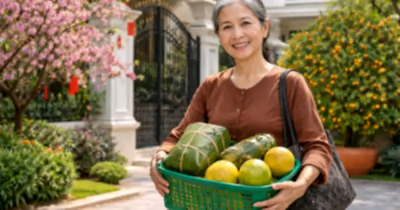 Mang quà quê chúc Tết, bà mẹ nghẹn ngào trước hành động của thông gia giàu có