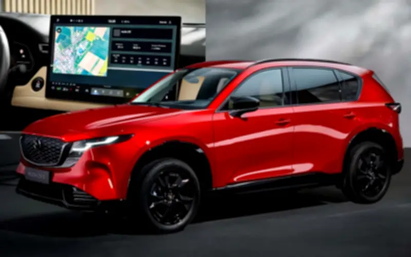 Mazda CX-5 2026 loại bỏ núm xoay đặc trưng, chuyển sang màn hình cảm ứng lớn