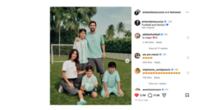 Messi hé lộ cuộc sống gia đình qua bộ ảnh gây sốt trên mạng xã hội