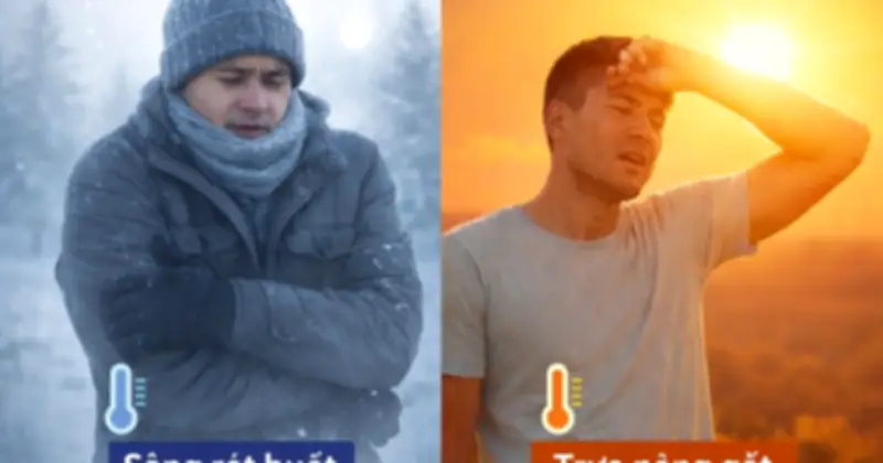 Miền Bắc 'sáng đông trưa hè': Cảnh báo nguy cơ đột quỵ từ sốc nhiệt thời tiết