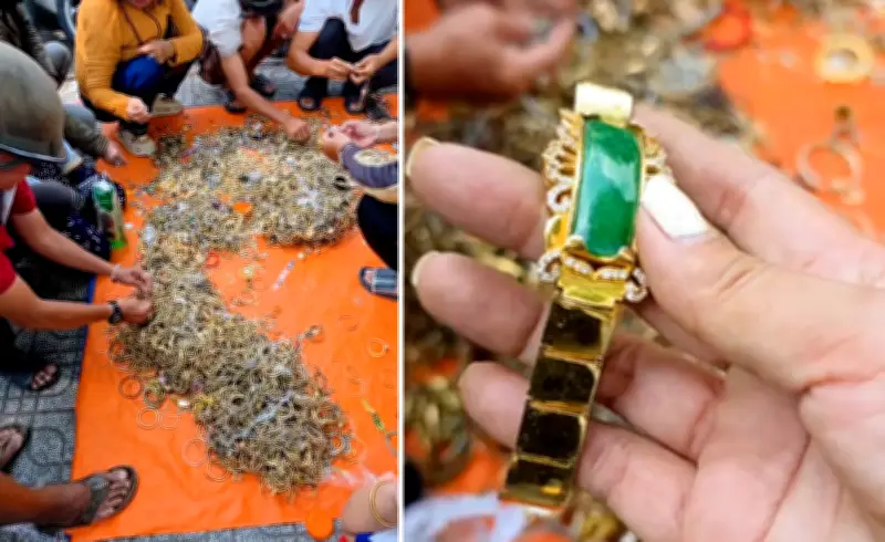 Miền Tây xuất hiện 'chợ vàng' vỉa hè: Vàng giả bày la liệt, cộng đồng mạng cười nghiêng ngả