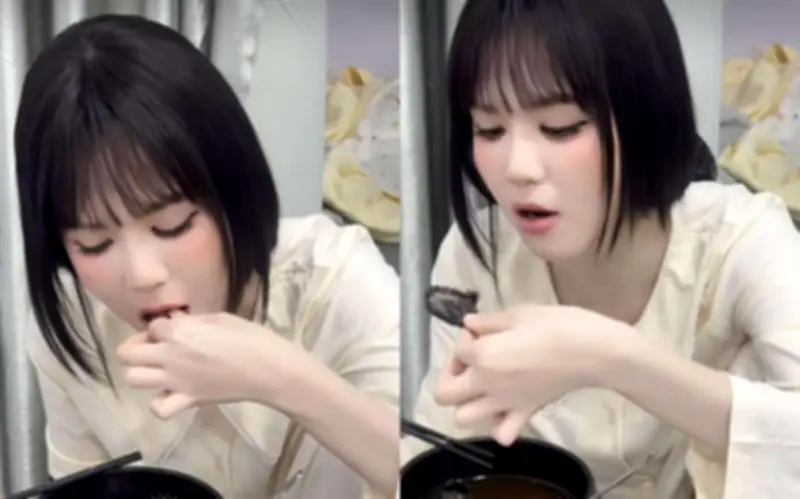 Món ăn đen sì mà Ngọc Trinh tấm tắc khen ngon, nhiều người vừa nhìn đã sợ