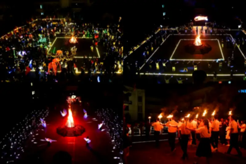 Màn trình diễn LED đẹp mắt của học sinh THPT chuyên Nguyễn Quang Diệu gây sốt mạng xã hội