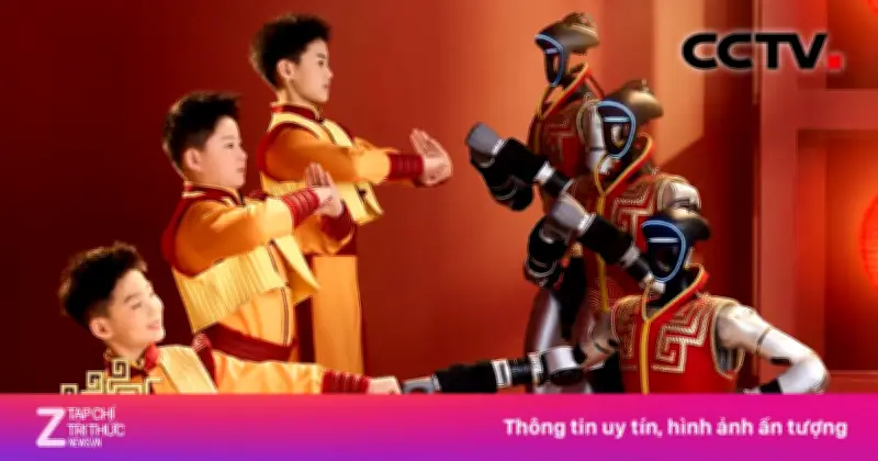 Màn trình diễn robot múa võ đặc sắc gây sốt tại lễ hội Xuân Vân