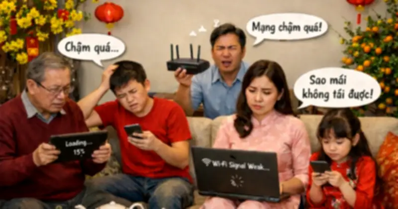 Mẹo tối ưu Wi-Fi ngày Tết: Đặt router đúng vị trí, cập nhật firmware thường xuyên