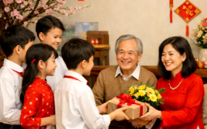 Một tách trà đầu xuân, một lời chúc Tết ấm lòng thầy cô giáo cũ