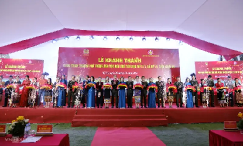 Trường Tiểu học Mỹ Lý 2 hồi sinh khang trang sau trận lũ quét lịch sử tại Nghệ An