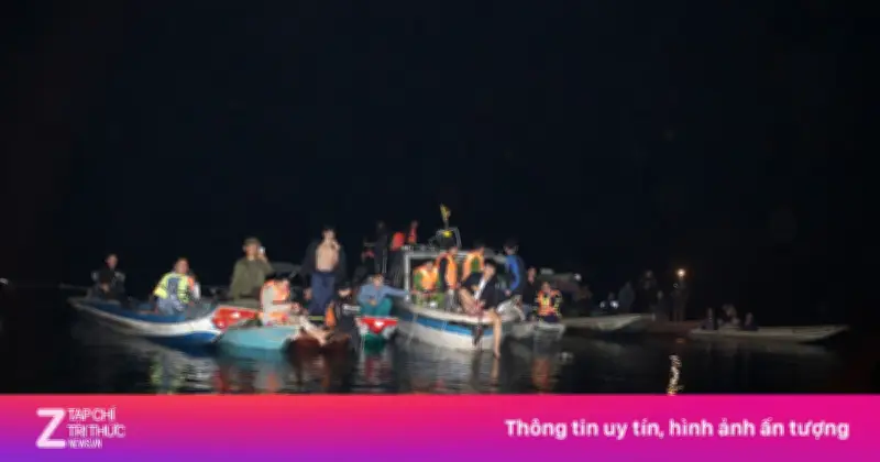 Nỗ Lực Tìm Kiếm 6 Người Mất Tích Sau Vụ Chìm Tàu Trên Hồ Thác Bà, Lào Cai