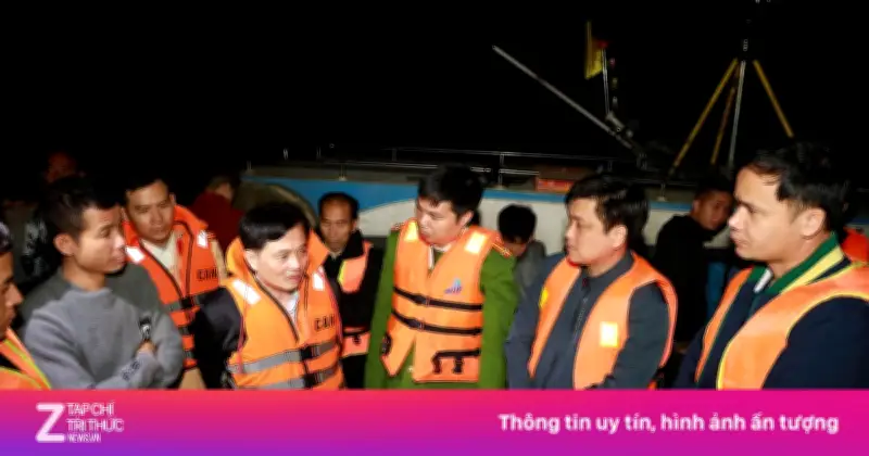 Nỗ Lực Xuyên Đêm Tìm Kiếm Nạn Nhân Vụ Tai Nạn Giao Thông Đường Thủy Tại Hồ Thác Bà