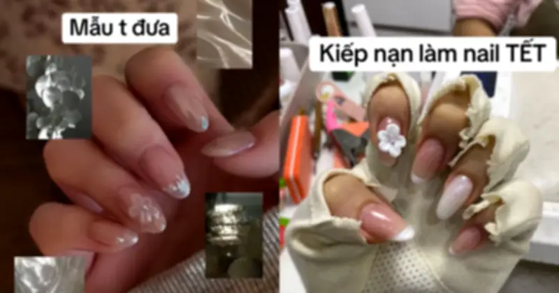 Cận Tết, làm nail trở thành 'cơn ác mộng' của nhiều chị em