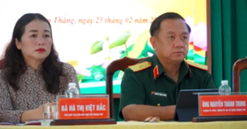 Ứng Cử Viên Trình Bày Chương Trình Hành Động Tại Hội Nghị Tiếp Xúc Cử Tri Phường Tam Thắng