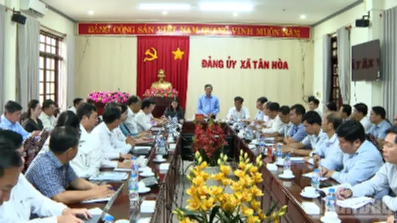 Đồng chí Đồng Văn Thanh làm việc với Ban Bầu cử số 3 chuẩn bị bầu cử Quốc hội khóa XVI