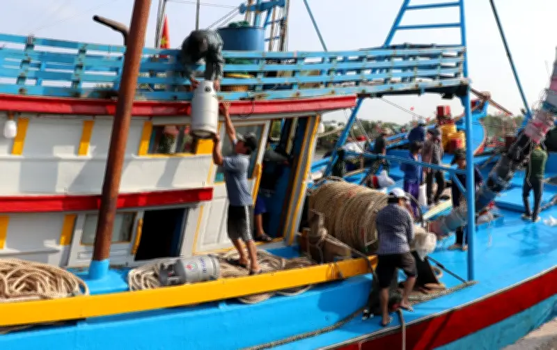 Ngư dân Đồng Tháp tất bật ra khơi sau Tết, hứa hẹn mùa vụ bội thu