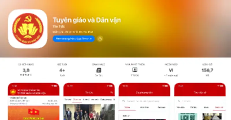 Ứng Dụng Tuyên Giáo Và Dân Vận Ra Mắt: Nền Tảng Số Hóa Công Tác Thông Tin