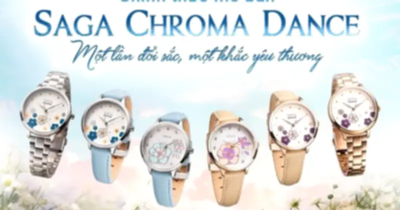 Đồng Hồ Hải Triều Ra Mắt BST Saga Chroma Dance: Đồng Hồ Nữ Đổi Màu Độc Đáo