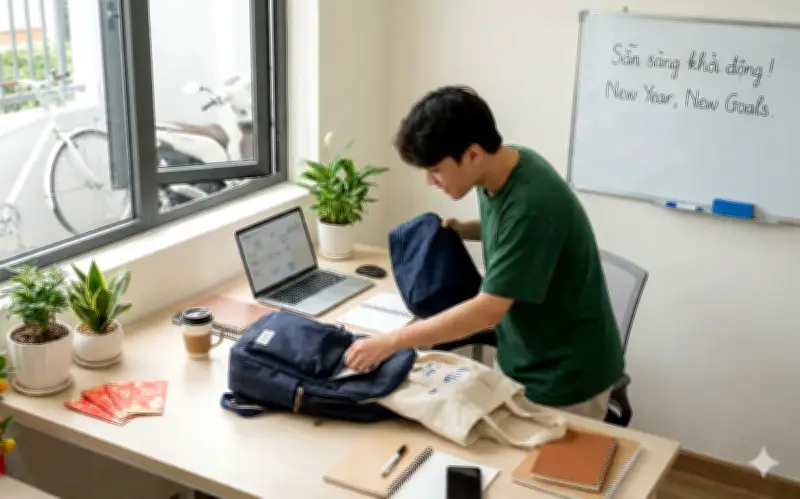 Đừng để 'sốc' sau Tết: Bí quyết chuẩn bị tinh thần và thể chất để quay lại trường lớp, công sở