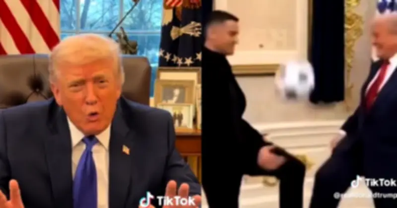 Ông Trump gửi thông điệp đặc biệt tới Ronaldo trên TikTok bằng video AI