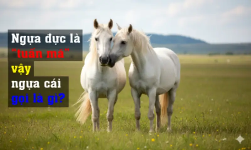 Ngựa đực là 'tuấn mã', vậy ngựa cái gọi là gì? Khám phá sự tinh tế tiếng Việt