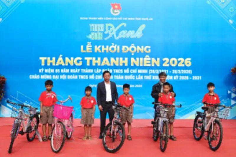 Nghệ An Khởi Động Tháng Thanh Niên 2026 Với Chủ Đề 'Thanh Xuân Xanh'