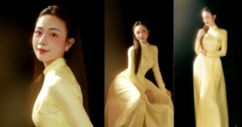 Mỹ nhân xứ Nghệ Võ Nhật Linh thách thức Doãn Hải My trong cuộc đua WAGs diện áo dài