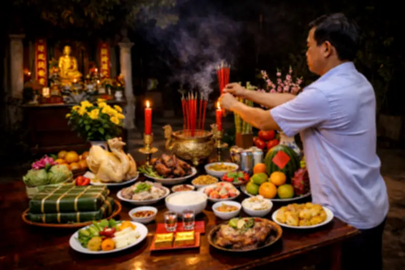 Nghi thức và văn khấn cúng giao thừa năm Bính Ngọ 2026 chuẩn truyền thống