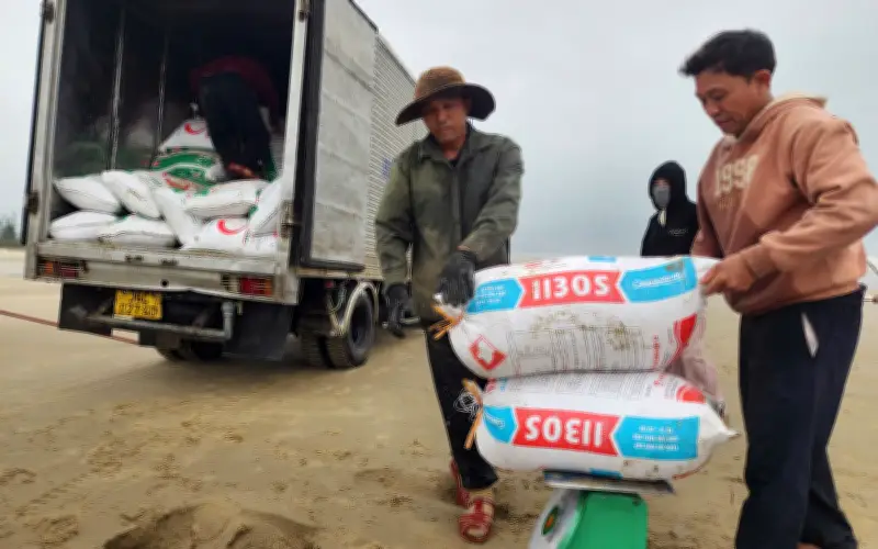 Người dân Hà Tĩnh hồ hởi trúng lộc biển đầu năm 2025