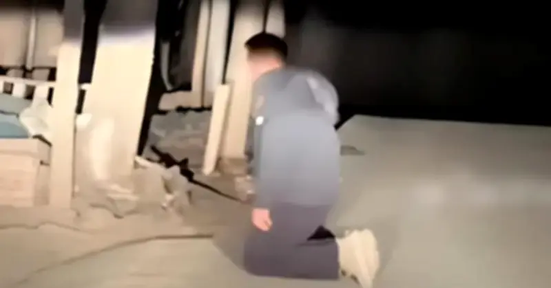 Người đàn ông quỳ lạy trước cửa nhà ăn nhân dịp năm mới gây xúc động