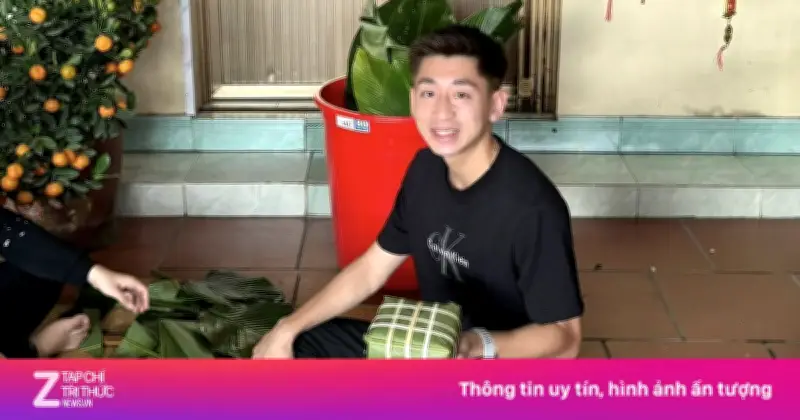 Nguyễn Nhật Minh: Ngày Valentine đặc biệt bên gia đình gói bánh chưng