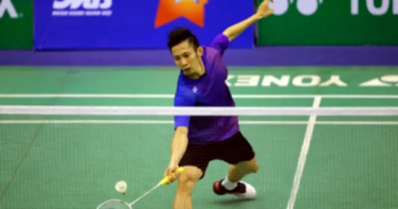 Nguyễn Tiến Minh, 43 tuổi, thắng ấn tượng tại giải cầu lông quốc tế Singapore