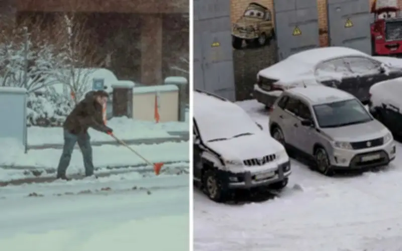 Người hàng xóm chiếm chỗ đỗ xe sau khi được dọn tuyết, chủ nhà đáp trả bằng cách chất tuyết quanh xe