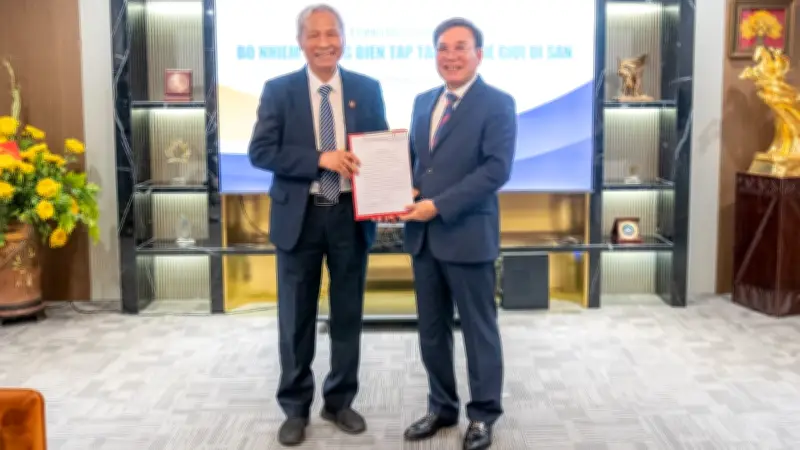 Nhà báo Trịnh Thanh Giảng nhận bổ nhiệm Quyền Tổng Biên tập Tạp chí Thế giới Di sản