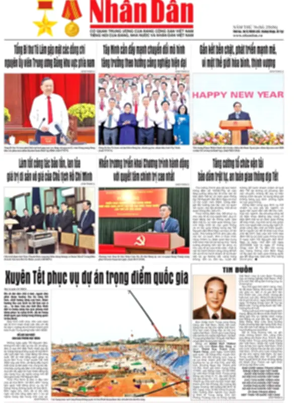 Báo Nhân Dân số 25656: Định hướng phát triển đất nước và các vấn đề xã hội nổi bật