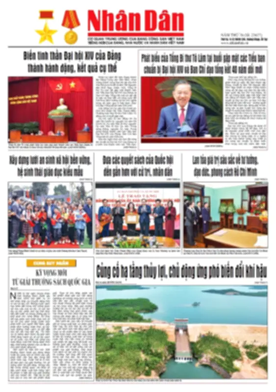 Báo Nhân Dân số 25657: Tin tức chính trị, kinh tế, xã hội nổi bật ngày 25/10/2024