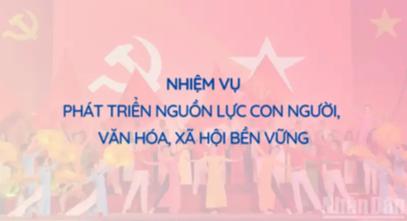 Nhiệm vụ trọng tâm phát triển nguồn lực con người, văn hóa và xã hội bền vững
