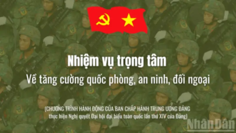 Nhiệm vụ trọng tâm tăng cường quốc phòng, an ninh và đối ngoại