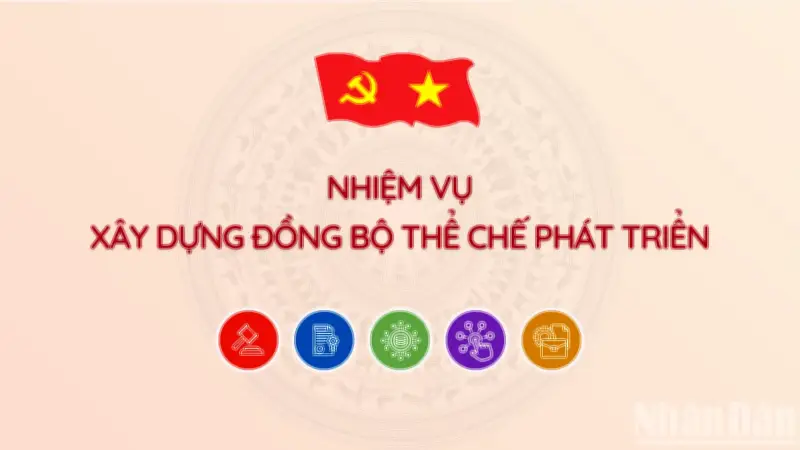 Nhiệm vụ trọng tâm: Xây dựng đồng bộ thể chế, phát triển hệ thống pháp luật