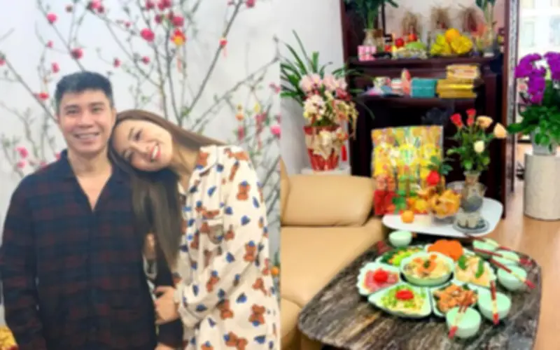 Bà xã NSND Công Lý dọn mâm cúng ông Táo đẹp mắt, cầu bình an cho gia đình