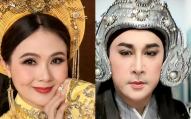 NSND Thanh Ngân và NSƯT Kim Tử Long hóa thân công chúa Ngọc Hân và vua Quang Trung trong đêm diễn lịch sử