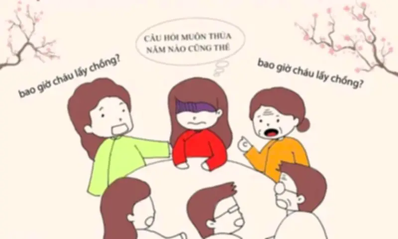 Áp lực hỏi han ngày Tết: Từ chuyện học hành đến lương thưởng, hôn nhân