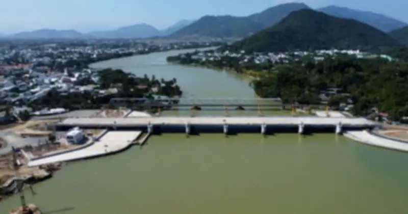 Đập Ngăn Mặn Sông Cái Nha Trang Đạt 97% Tiến Độ, Hướng Tới Hoàn Thiện Tháng 3