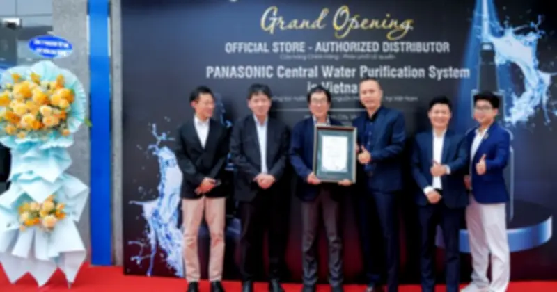 Panasonic chọn Việt Nam là điểm đến đầu tiên trên thế giới cho hệ thống lọc nước tổng FP-15AA1