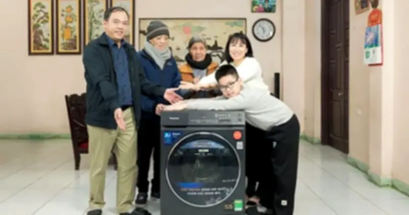 Panasonic Trao Giải Máy Giặt Ngay Tại Nhà, Tôn Vinh Câu Chuyện Gia Đình Việt