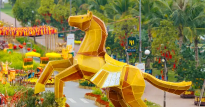 Phúc Mã Phi Xuân: Biểu Tượng Ngựa Dẫn Lối Mùa Xuân Tại Đường Hoa Home Hanoi Xuan 2026